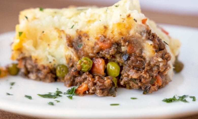 فطيرة البطاطا واللحم