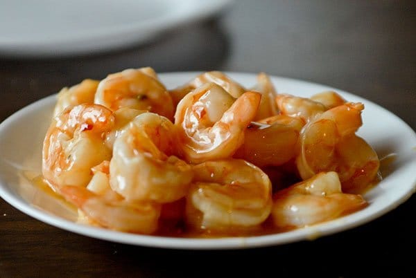 روبيان بالعسل والثوم