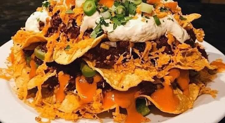 ناتشوز التاكو باللحم والشيدر