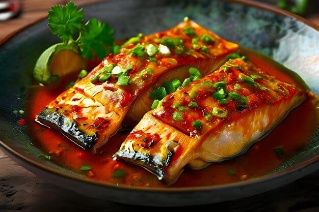 صوص البرتقال والعسل مع اللحومات