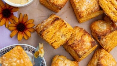 خبز البطاطا الحلوه والعسل