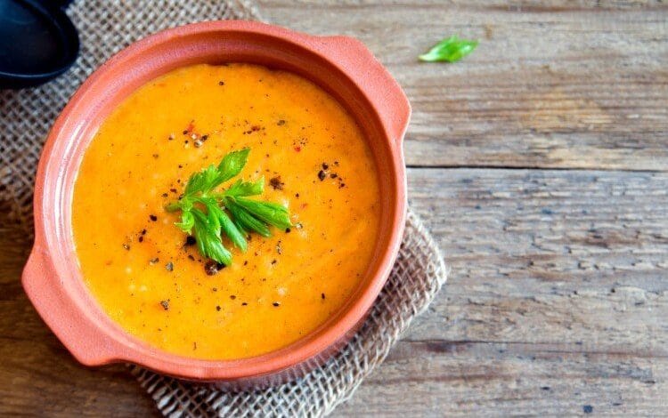 حساء الجزر والشوفان