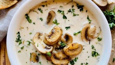 شوربة الفطر والشوفان