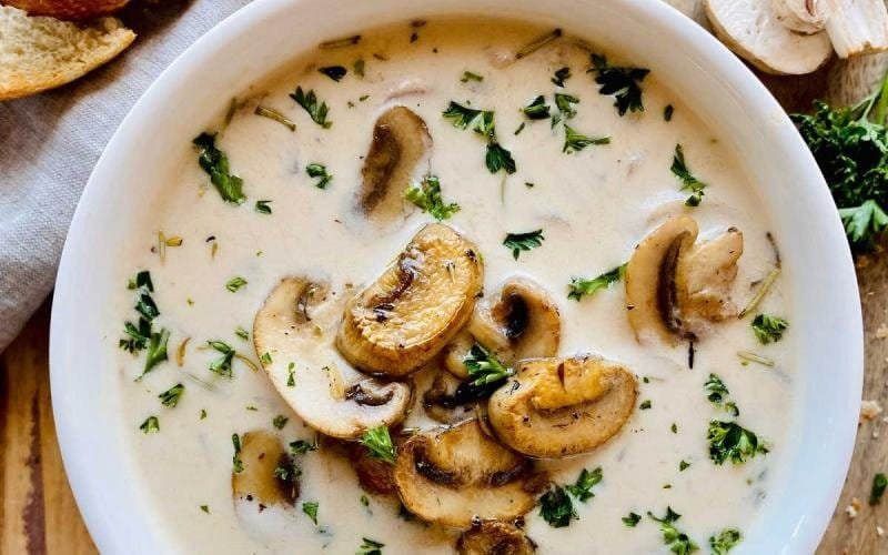 شوربة الفطر والشوفان
