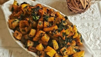 مفركة بطاطا وكزبرة