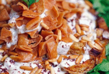 فتة الباذبجان المشوي