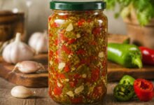 مكدوس الفليفلة بالثوم والحامض