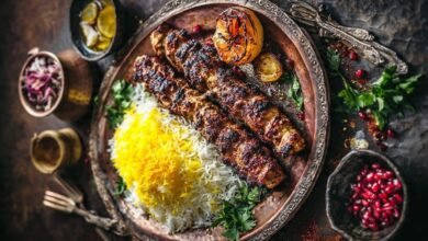 تشيلو كباي الإيرانية Chelo Kabab